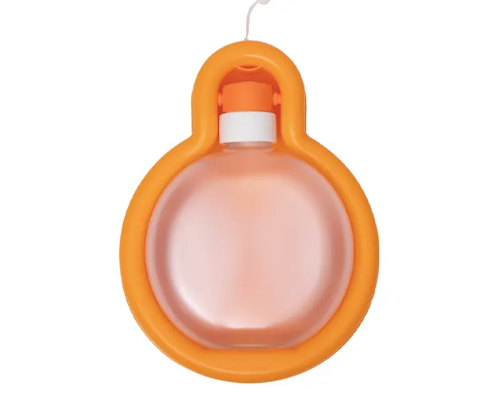 BEBEDERO PLEGABLE PARA MASCOTAS DOGGY A3034 NARANJA — clave A3034