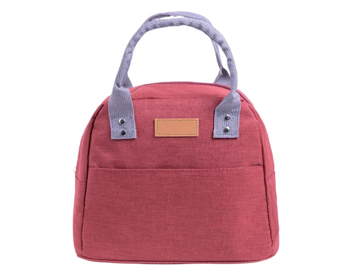 LONCHERA CON ASAS Y BOLSILLO FRONTAL HEIDI A3035 ROJO — clave A3035