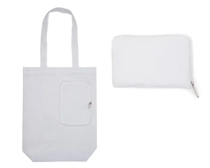 BOLSA MULTIFUNCIONAL PLEGABLE CON CIERRE SHARON A3041 BLANCO — clave A3041