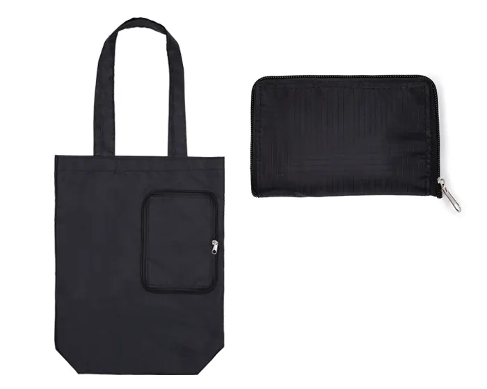 BOLSA MULTIFUNCIONAL PLEGABLE CON CIERRE SHARON A3041 NEGRO A3041 Negro