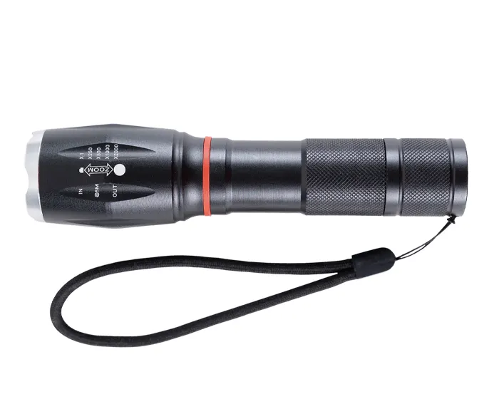 LINTERNA DE EMERGENCIA LED DE ALUMINIO GRECIA A3043 NEGRO — clave A3043
