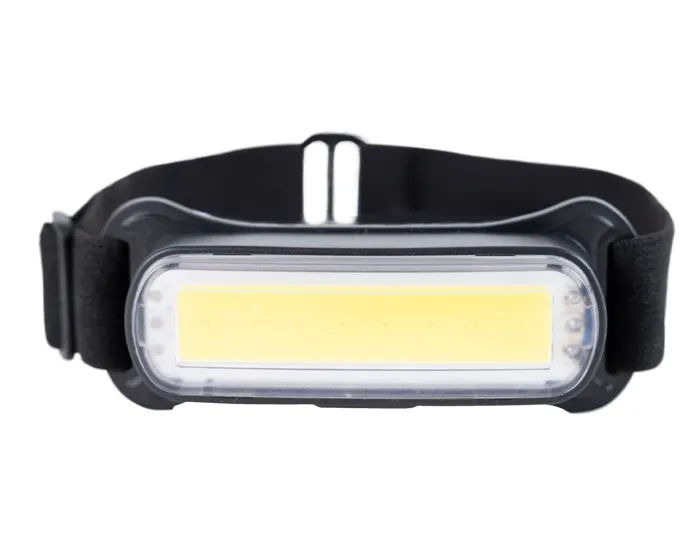 LÁMPARA FRONTAL LED DE PLÁSTICO RECARGABLE RÁPEL A3046 NEGRO — clave A3046