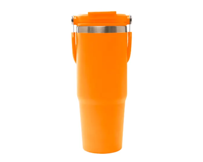 TERMO DE ACERO INOXIDABLE DE 900 ML. KARRY A3049 NARANJA — clave A3049