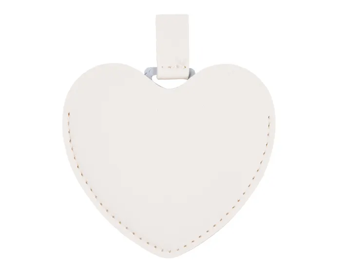 ESPEJO DE ACERO INOXIDABLE CON ESTUCHE EN FORMA DE CORAZÓN MINNIE A3085 BLANCO — clave A3085