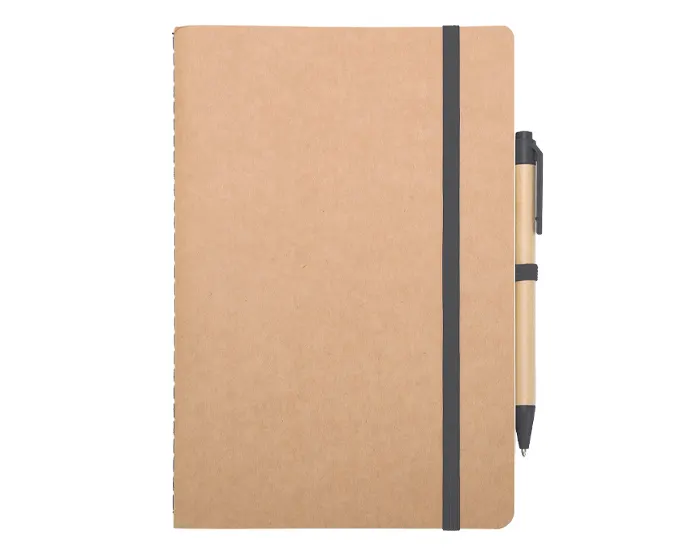LIBRETA ECOLOGICA C/BOLIGRAFO AULEX A3095 NEGRO — clave A3095