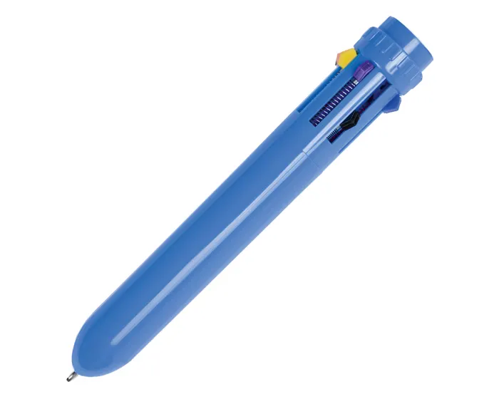BOLÍGRAFO DE PLÁSTICO MULTI TINTAS ARCOÍRIS A3096 AZUL A3096 Azul