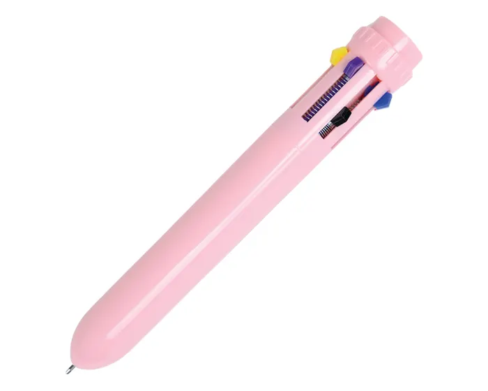 BOLÍGRAFO DE PLÁSTICO MULTI TINTAS ARCOÍRIS A3096 PALO DE ROSA — clave A3096