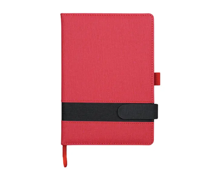 LIBRETA A5 CON CORREA MÁGNETICA BETHOVEN A3097 ROJO — clave A3097