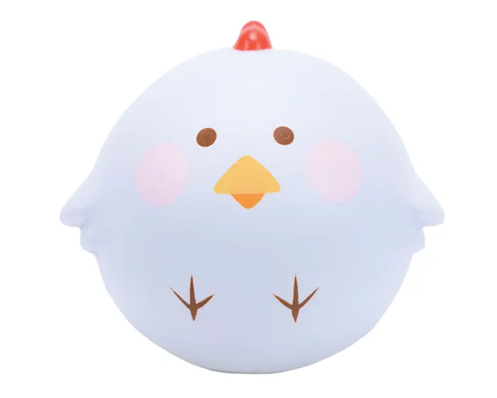 ANTIESTRÉS SQUISHY DE POLLO CHICKEN A3102 BLANCO — clave A3102