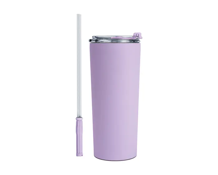 TERMO DE ACERO INOXIDABLE DE 600 ML. DINO A3105 LILA A3105 Lila