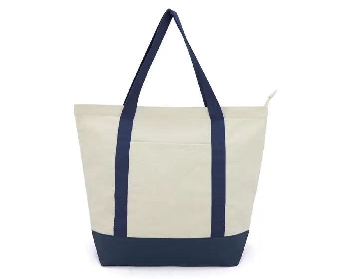 BOLSA DE POLI ALGODÓN TULUM A3115 AZUL MARINO — clave A3115