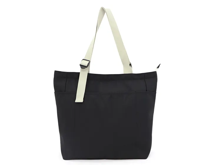 BOLSA DE POLIÉSTER CON ASAS DE ALGODÓN OLIVO A3116 NEGRO A3116 Negro