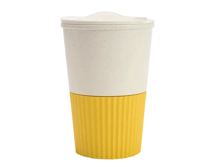 VASO DE FIBRA DE TRIGO CAP. 380 ML. COFFY A3120 AMARILLO A3120 Amarillo
