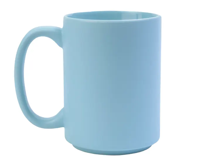 TARRO MATE DE SUBLIMACIÓN 15 OZ SUBLI CREAM A3132 AZUL CLARO — clave A3132