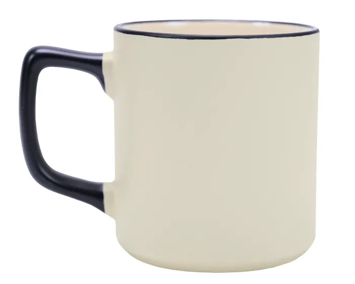 TARRO DE SUBLIMACIÓN CON ASA Y FILO DE COLOR 13.5 OZ SABRINA A3133 NEGRO — clave A3133