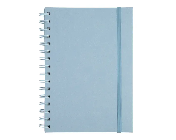 LIBRETA A5 CON ARILLO METÁLICO RULFO A3160 AZUL CLARO A3160 Azul claro