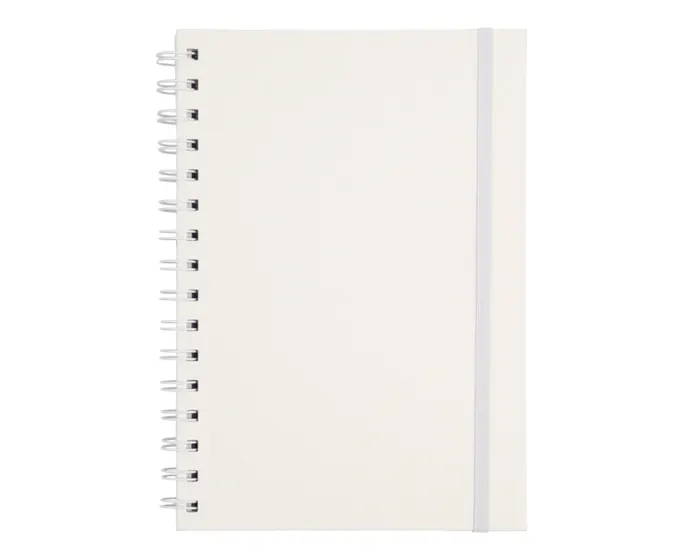 LIBRETA A5 CON ARILLO METÁLICO RULFO A3160 BLANCO — clave A3160
