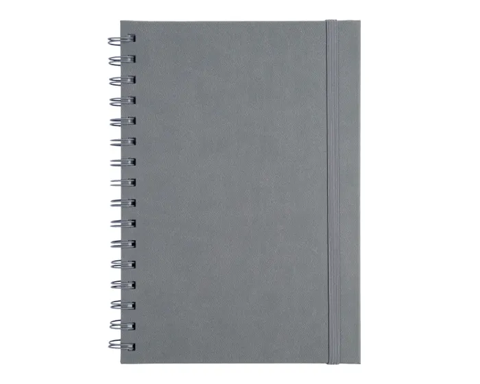LIBRETA A5 CON ARILLO METÁLICO RULFO A3160 GRIS — clave A3160