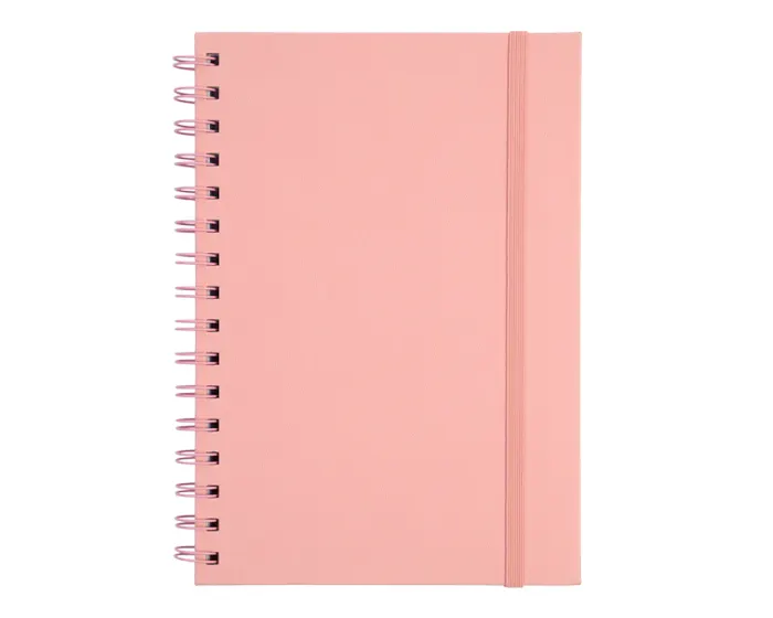 LIBRETA A5 CON ARILLO METÁLICO RULFO A3160 PALO DE ROSA A3160 Palo de rosa