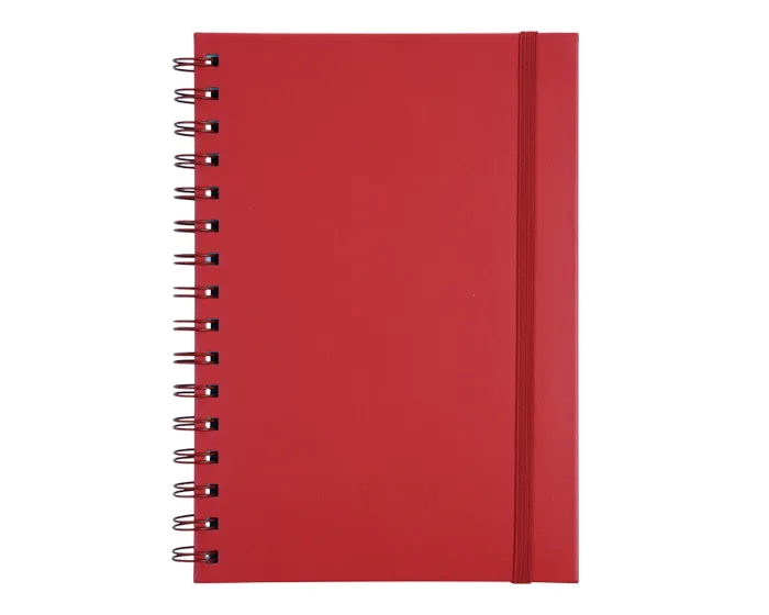 LIBRETA A5 CON ARILLO METÁLICO RULFO A3160 ROJO — clave A3160