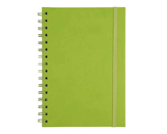 LIBRETA A5 CON ARILLO METÁLICO RULFO A3160 VERDE CLARO A3160 Verde claro