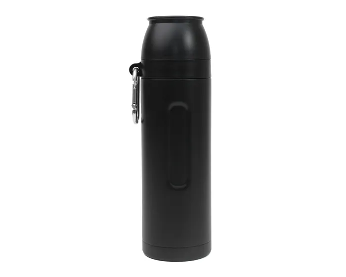 TERMO DE ACERO INOXIDABLE CON GANCHO DE 750ML. AVENTURERO A3163 NEGRO A3163 Negro