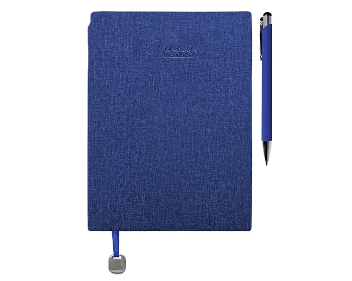 AGENDARIO CON BOLÍGRAFO VENECIA A3167 AZUL — clave A3167