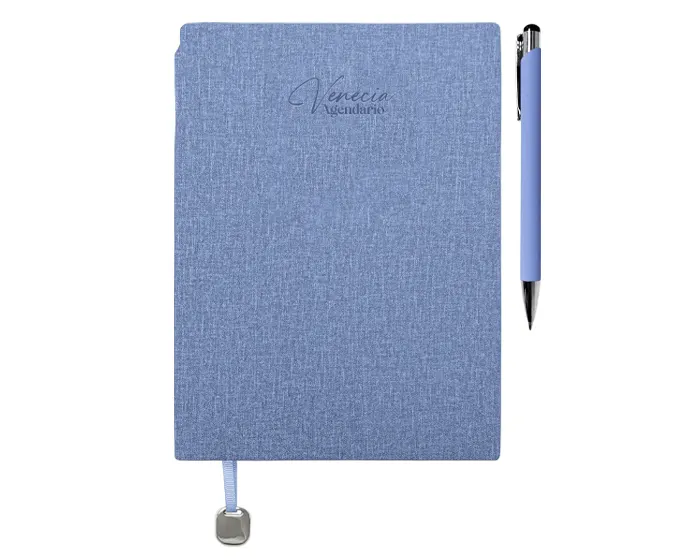 AGENDARIO CON BOLÍGRAFO VENECIA A3167 AZUL CLARO A3167 Azul claro