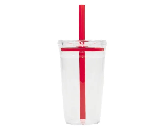 VASO DE PLÁSTICO DE 450 ML. CONGA A3172 ROJO — clave A3172