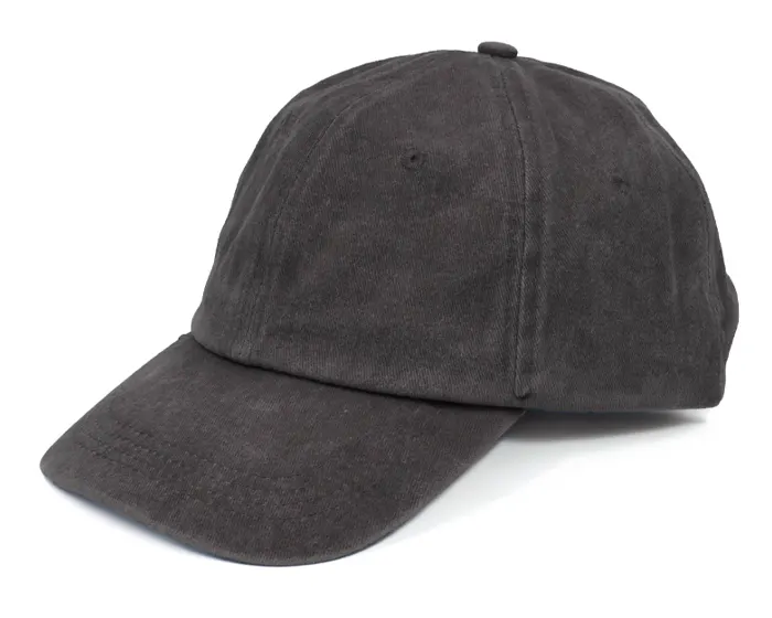 GORRA DE ALGODÓN DESLAVADO INDIE A3173 NEGRO A3173 Negro