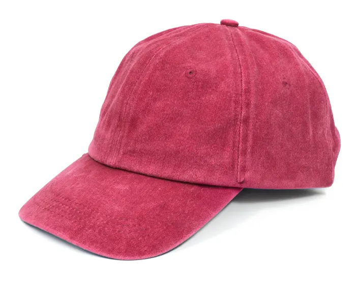 GORRA DE ALGODÓN DESLAVADO INDIE A3173 ROJO — clave A3173