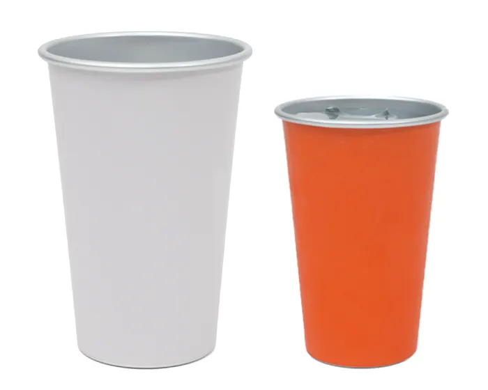 VASO DE ALUMINIO QUE CAMBIA DE COLOR CAMALEON A3175 NARANJA — clave A3175