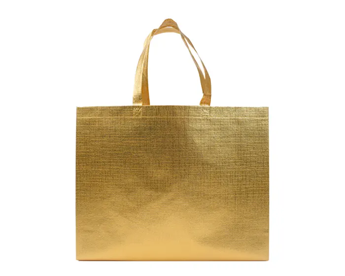 BOLSA DE NONWOVEN METALIZADO GLEAM L A3187 ORO A3187 Oro