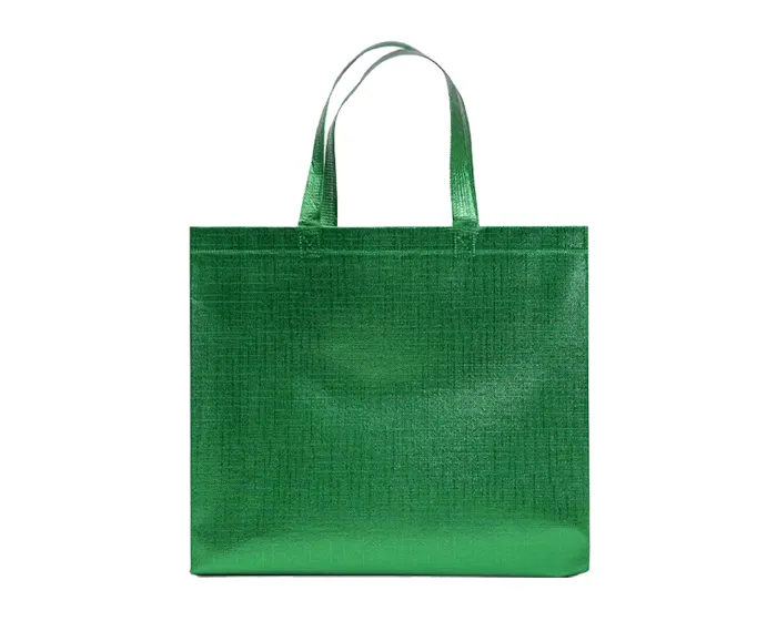 BOLSA DE NONWOVEN METALIZADO GLEAM A3188 VERDE — clave A3188