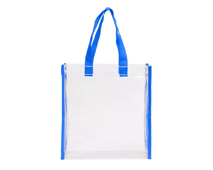 BOLSA TRANSPARENTE CON ASAS DE COLOR CLARIS A3207 AZUL — clave A3207