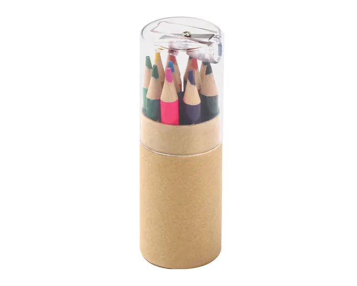 12 LÁPICES DE COLORES CON ESTUCHE SÚPER COLOREANDO A3227 BEIGE — clave A3227