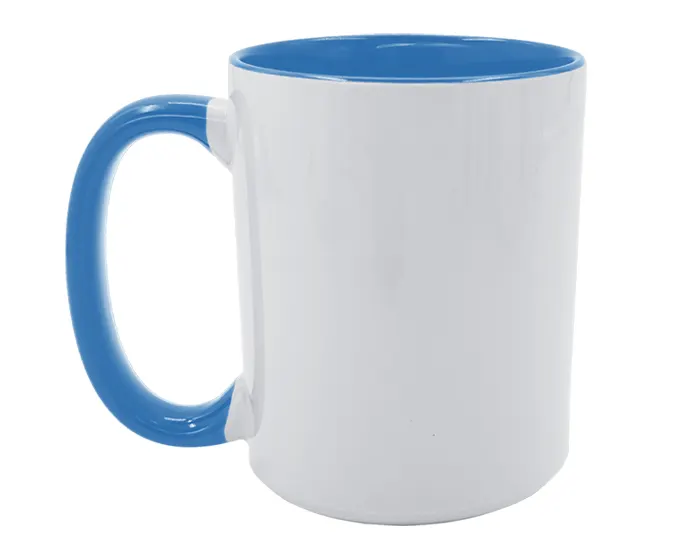TARRO BICOLOR PARA SUBLIMACIÓN 15 OZ DAFNE A3249 AZUL CLARO — clave A3249