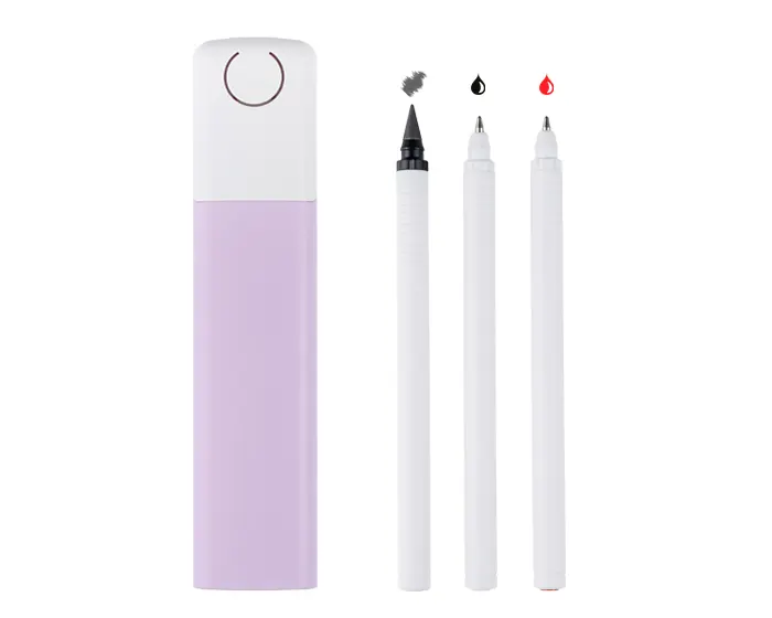 SET DE BOLÍGRAFOS DE PLÁSTICO BELANUS A3261 LILA A3261 Lila