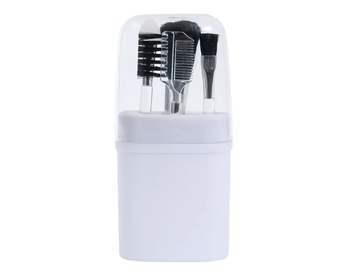SET DE BROCHAS DE MAQUILLAJE ANTONELLA A3271 BLANCO — clave A3271