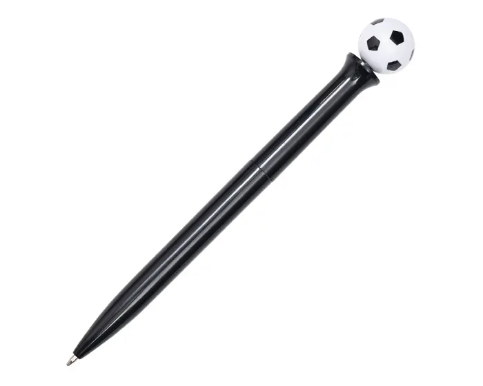 BOLÍGRAFO DE PLÁSTICO CON BALÓN DE SOCCER ROLANDO A3276 NEGRO A3276 Negro