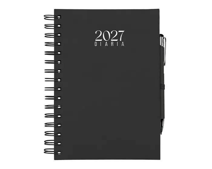AGENDA DIARIA CON ARILLO 2027 GRANADA ADS2027 NEGRO — clave ADS2027
