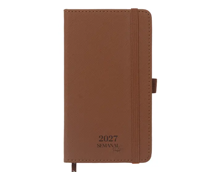 AGENDA SEMANAL 2027 LUXEMBURGO POCKET ASLP2027 CAFÉ — clave ASLP2027
