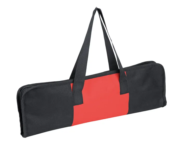 SET PARA ASADO CON BOLSA MAR Y TIERRA BBQ4523 ROJO — clave BBQ4523
