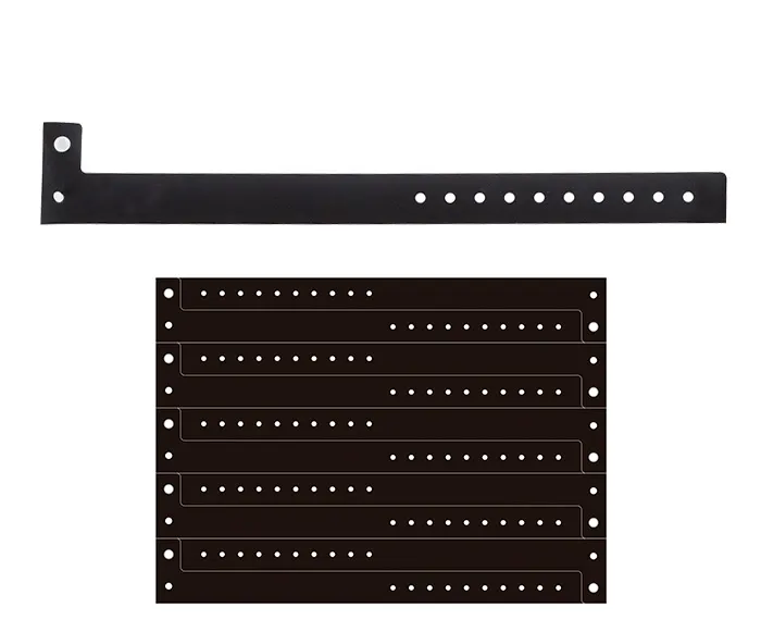 BRAZALETE PLASTIFICADO (PLANILLA 10 PZAS) BI5705 NEGRO — clave BI5705