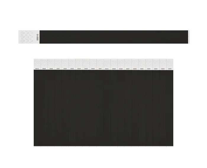 BRAZALETE TYVEK BI5709 (PLANILLA 20PZAS)NEGRO BI5709 Negro
