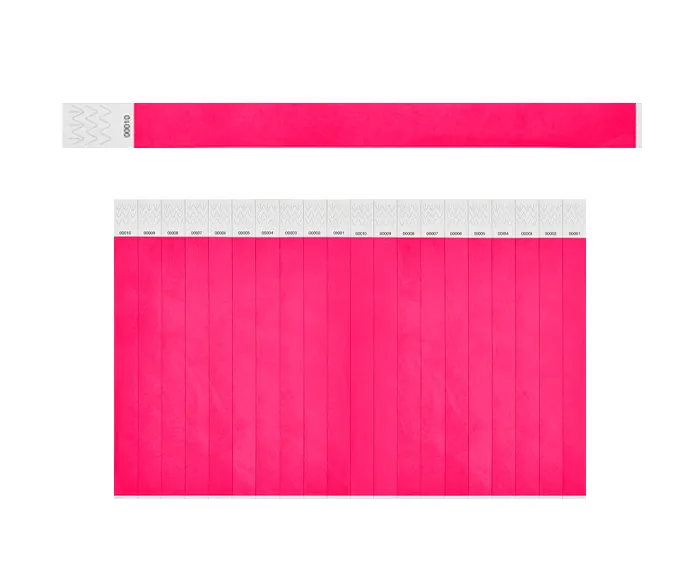 BRAZALETE TYVEK BI5709 (PLANILLA 20PZAS) ROSA — clave BI5709
