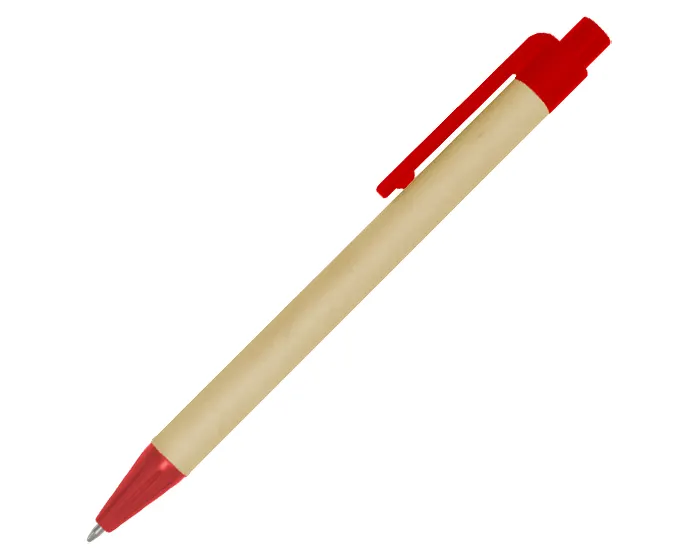 BOLÍGRAFO ECOLÓGICO GREEN LIFE BIOP01 ROJO — clave BIOP01