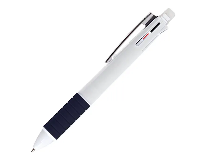 BOLÍGRAFO DE PLÁSTICO MULTI TINTAS BAKÚ BLP4189 BLANCO — clave BLP4189
