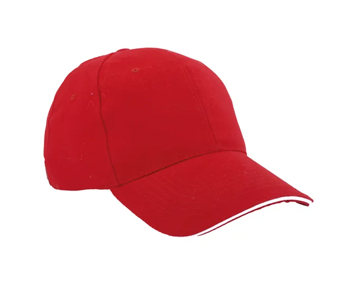 GORRA LISA SANDWICH GL6101 ROJO — clave GL6101