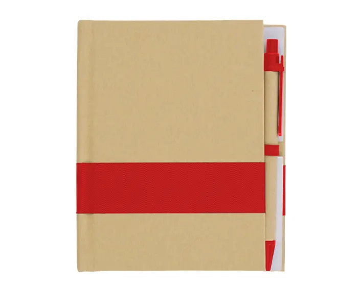 LIBRETA ECOLOGICA CON BOLÍGRAFO MOOD LIB3905 ROJO — clave LIB3905
